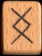 ᛝ : Руна Инг (Ing) [Игнгуз  (Inguz)] - 22-я нортумбрийская руна - 16199