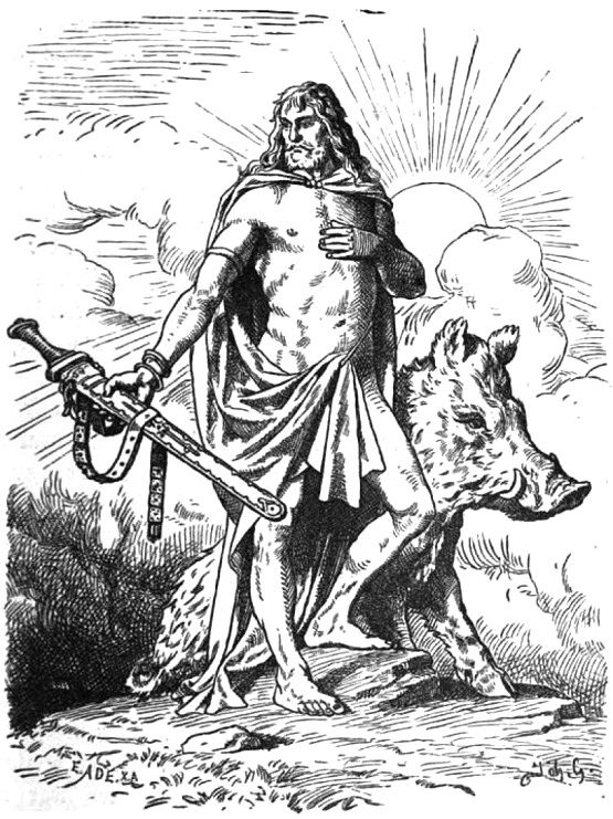  Freyr (Фрейр) - Бог Скандинавской мифологии. 