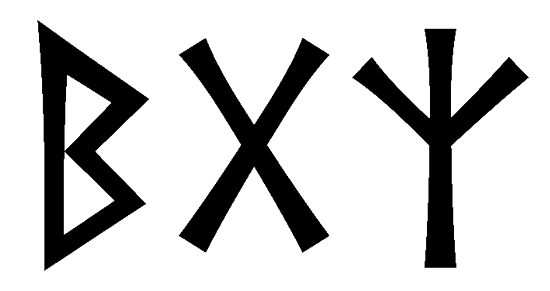 bgz - Напиши имя  BGZ рунами  - ᛒᚷᛉ - Значение и характер имени  BGZ - 