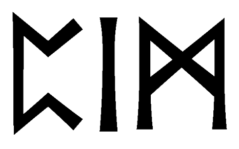 pim - Напиши имя  PIM рунами  - ᛈᛁᛗ - Значение и характер имени  PIM - 