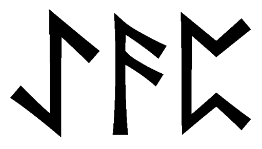 aeap - Напиши имя  AEAP рунами  - ᚨᛖᚨᛈ - Значение и характер имени  AEAP - 