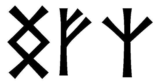 ngfz - Напиши имя  NGFZ рунами  - ᚾᚷᚠᛉ - Значение и характер имени  NGFZ - 