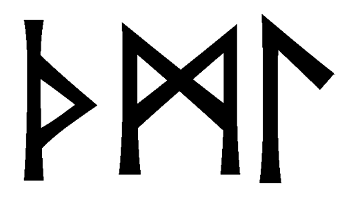 thml - Напиши имя  THML рунами  - ᛏᚺᛗᛚ - Значение и характер имени  THML - 