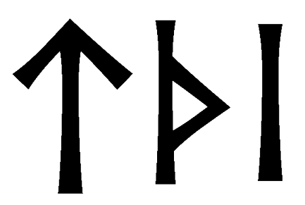 tthi - Напиши имя TTHI рунами - ᛏᛏᚺᛁ - Значение и характер имени TTHI -