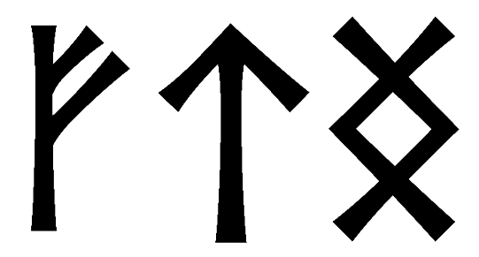 ftng - Напиши имя  FTNG рунами  - ᚠᛏᚾᚷ - Значение и характер имени  FTNG - 