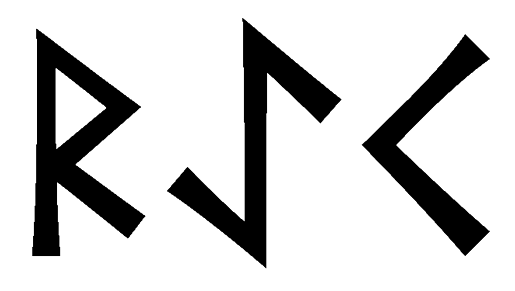 raek - Напиши имя  RAEK рунами  - ᚱᚨᛖᚲ - Значение и характер имени  RAEK -