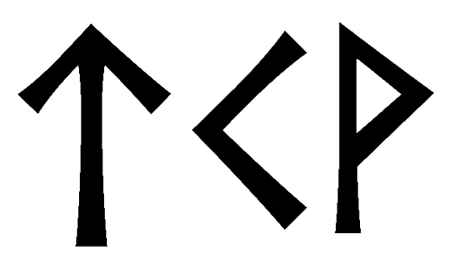 tkv - Напиши имя  TKV рунами  - ᛏᚲ - Значение и характер имени  TKV - 