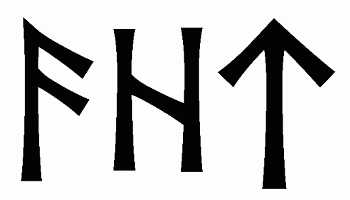 aht - Напиши имя  AHT рунами  - ᚨᚺᛏ - Значение и характер имени  AHT - 