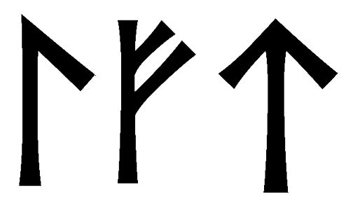 lft - Напиши имя  LFT рунами  - ᛚᚠᛏ - Значение и характер имени  LFT - 