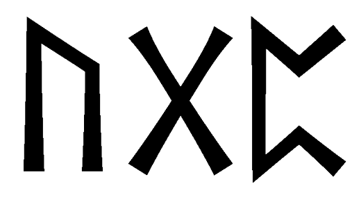 ugp - Напиши имя  UGP рунами  - ᚢᚷᛈ - Значение и характер имени  UGP - 