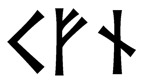 kfn - Напиши имя  KFN рунами  - ᚲᚠᚾ - Значение и характер имени  KFN -