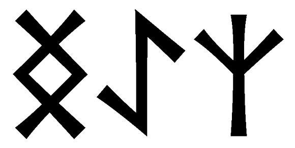 ngaez - Напиши имя  NGAEZ рунами  - ᚾᚷᚨᛖᛉ - Значение и характер имени  NGAEZ - 