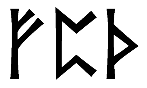 fpth - Напиши имя  FPTH рунами  - ᚠᛈᛏᚺ - Значение и характер имени  FPTH - 