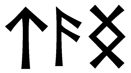 tang - Напиши имя  TANG рунами  - ᛏᛝ - Значение и характер имени  TANG - 