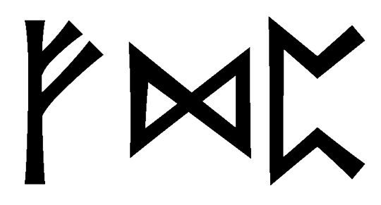 fdp - Напиши имя  FDP рунами  - ᚠᛞᛈ - Значение и характер имени  FDP - 