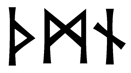 thmn - Напиши имя  THMN рунами  - ᛏᚺᛗᚾ - Значение и характер имени  THMN - 