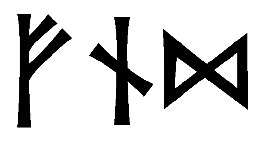 fnd - Напиши имя  FND рунами  - ᚠᚾᛞ - Значение и характер имени  FND - 