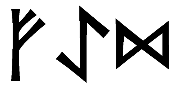 faed - Напиши имя  FAED рунами  - ᚠᚨᛖᛞ - Значение и характер имени  FAED - 