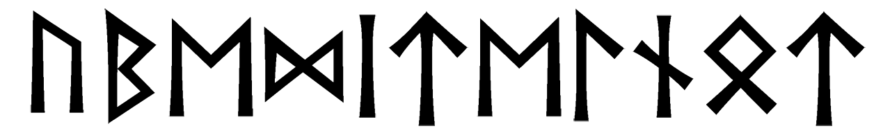 ubeditelnot - Напиши имя  UBEDITELNOT рунами  - ᚢᛒᛖᛞᛁᛏᛖᛚᚾᛏ - Значение и характер имени  UBEDITELNOT - 