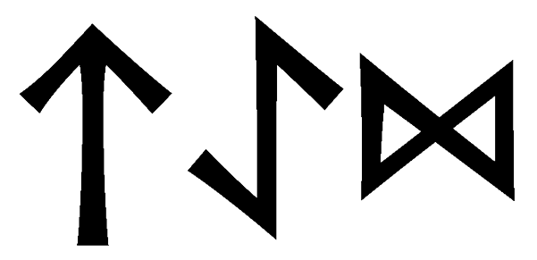 taed - Напиши имя  TAED рунами  - ᛏᚨᛖᛞ - Значение и характер имени  TAED - 
