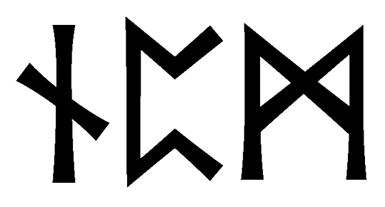 npm - Напиши имя  NPM рунами  - ᚾᛈᛗ - Значение и характер имени  NPM - 