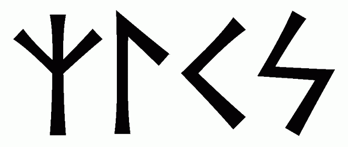 zlks - Напиши имя  ZLKS рунами  - ᛉᛚᚲᛋ - Значение и характер имени  ZLKS - 