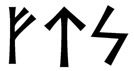 fts - Напиши имя  FTS рунами  - ᚠᛏᛋ - Значение и характер имени  FTS - 