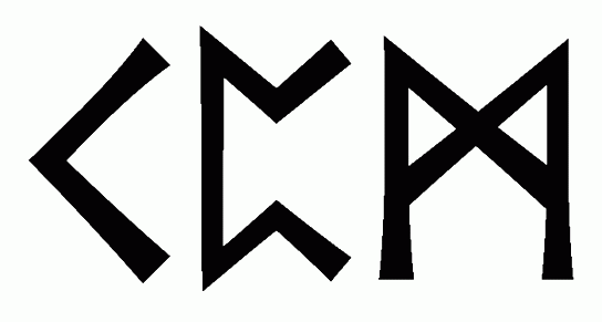 kpm - Напиши имя  KPM рунами  - ᚲᛈᛗ - Значение и характер имени  KPM - 