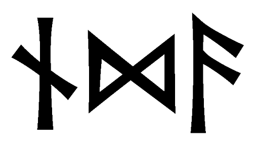 nda - Напиши имя  NDA рунами  - ᚾᛞ - Значение и характер имени  NDA - 