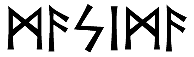 masima - Напиши имя  MASIMA рунами  - ᛗᛋᛁᛗᚨ - Значение и характер имени  MASIMA - 