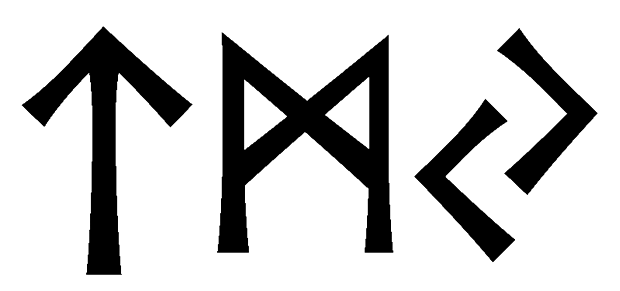 tmy - Напиши имя  TMY рунами  - ᛏᛗᛃ - Значение и характер имени  TMY - 