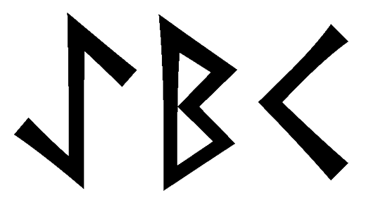 aebk - Напиши имя  AEBK рунами  - ᚨᛖᛒᚲ - Значение и характер имени  AEBK - 