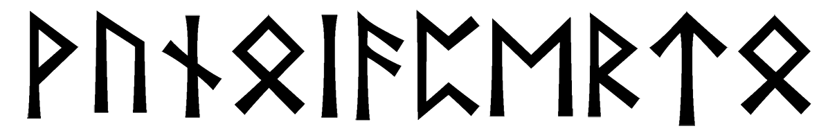 vunoiaperto - Напиши имя  VUNOIAPERTO рунами  - ᚹᚢᚾᛁᚨᛈᛖᚱᛏ - Значение и характер имени  VUNOIAPERTO - 