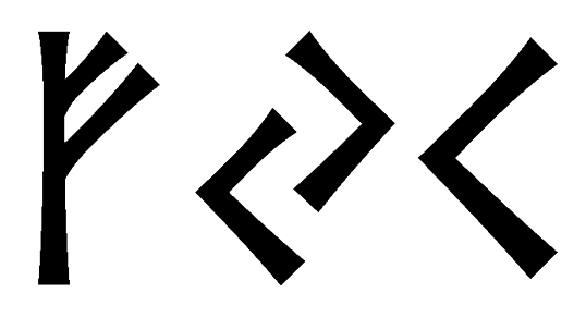 fjk - Напиши имя  FJK рунами  - ᚠᛃᚲ - Значение и характер имени  FJK - 