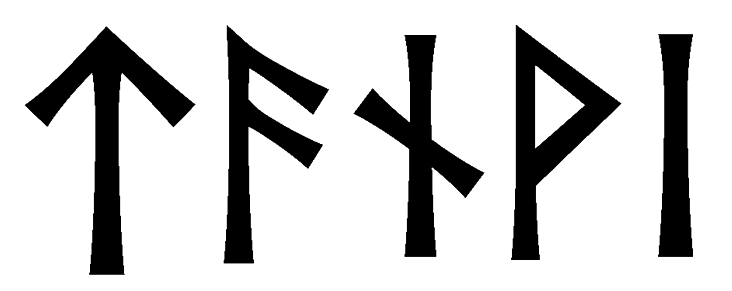 tanvi - Напиши имя  TANVI рунами  - ᛏᚨᚾᛁ - Значение и характер имени  TANVI - мужество, твердость; творчество, знание; помощь, отзывчивость; радость, триумф; сдержанность, закрытость; 