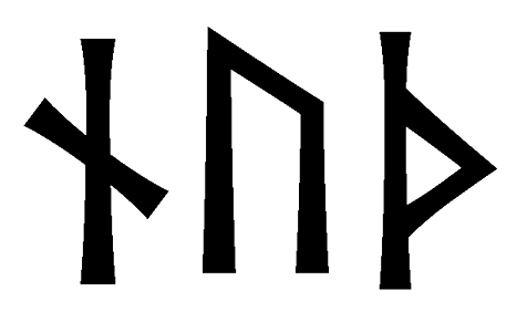 nuth - Напиши имя  NUTH рунами  - ᚾᚢᛏᚺ - Значение и характер имени  NUTH - 