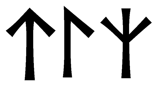 tlz - Напиши имя  TLZ рунами  - ᛏᛚᛉ - Значение и характер имени  TLZ - 