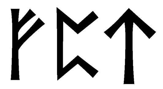 fpt - Напиши имя  FPT рунами  - ᚠᛈᛏ - Значение и характер имени  FPT - 