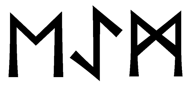 eaem - Напиши имя  EAEM рунами  - ᛖᚨᛖᛗ - Значение и характер имени  EAEM - 