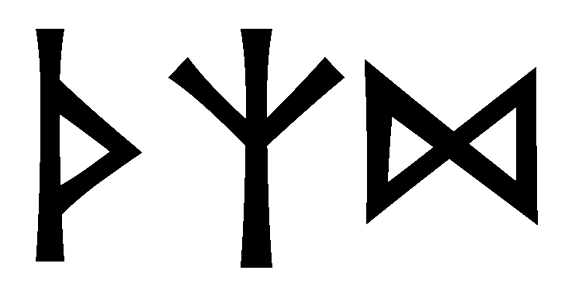 thzd - Напиши имя  THZD рунами  - ᛏᚺᛉᛞ - Значение и характер имени  THZD - 