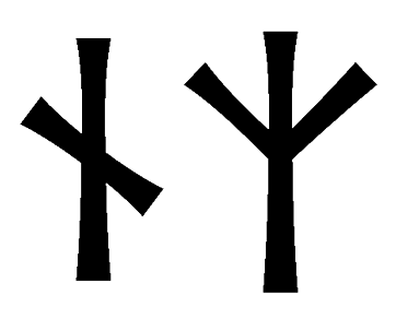 nz - Напиши имя  NZ рунами  - ᚾᛉ - Значение и характер имени  NZ - 