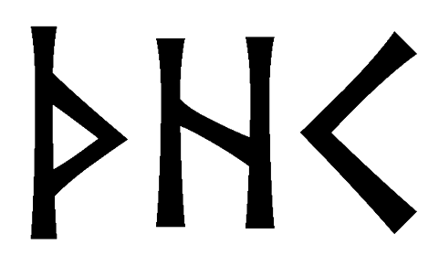 thhk - Напиши имя  THHK рунами  - ᛏᚺᚺᚲ - Значение и характер имени  THHK - 