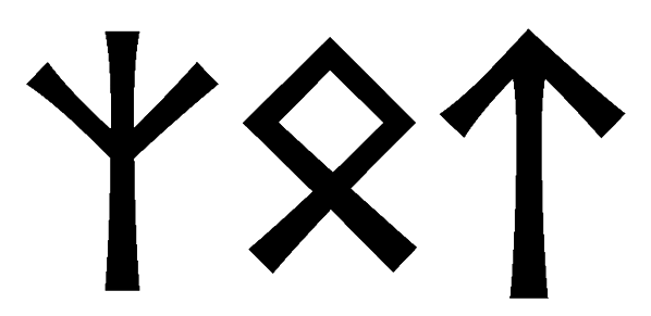 zot - Напиши имя  ZOT рунами  - ᛉᛟᛏ - Значение и характер имени  ZOT - 