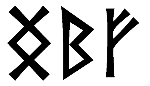 ngbf - Напиши имя  NGBF рунами  - ᚾᚷᛒᚠ - Значение и характер имени  NGBF - 