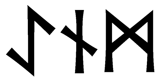 aenm - Напиши имя  AENM рунами  - ᚨᛖᚾᛗ - Значение и характер имени  AENM - 
