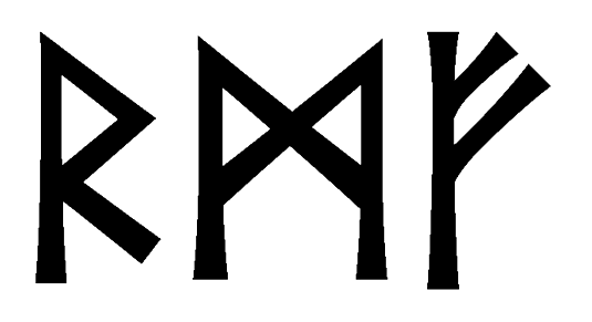rmf - Напиши имя RMF рунами - ᚱᛗᚠ - Значение и характер имени RMF -