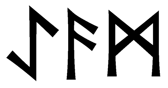 aeam - Напиши имя  AEAM рунами  - ᚨᛖᚨᛗ - Значение и характер имени  AEAM - 