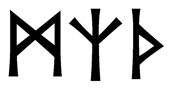 mzth - Напиши имя  MZTH рунами  - ᛗᛉᛏᚺ - Значение и характер имени  MZTH - 