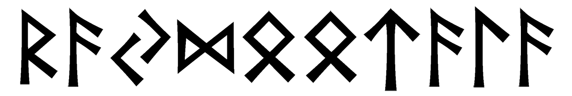 rajdootala - Напиши имя  RAJDOOTALA рунами  - ᚱᚨᛃᛞᛟᛟᛏᚨᛚᚨ - Значение и характер имени  RAJDOOTALA - 