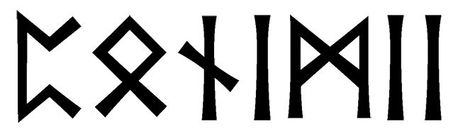 ponimii - Напиши имя  PONIMII рунами  - ᛈᚾᛁᛗᛁᛁ - Значение и характер имени  PONIMII - 